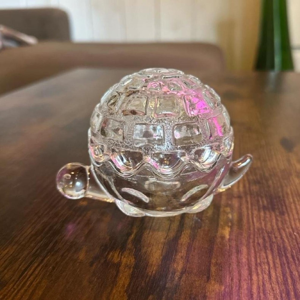 Anchor Hocking Glass Turtle Trinket Dish